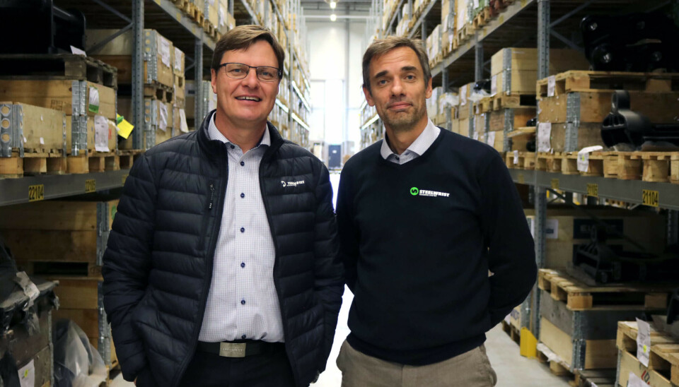 FRA VENSTRE: Stefan Stockhaus, administrerende direktør og medgründer av Steelwrist og Markus Nilsson, CTO og medgründer av Steelwrist.