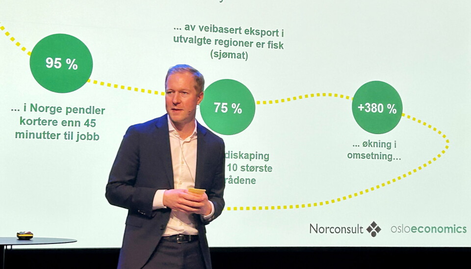 RAPPORT: Jon-Kristian Hovland fra Oslo Economics legger fram rapporten