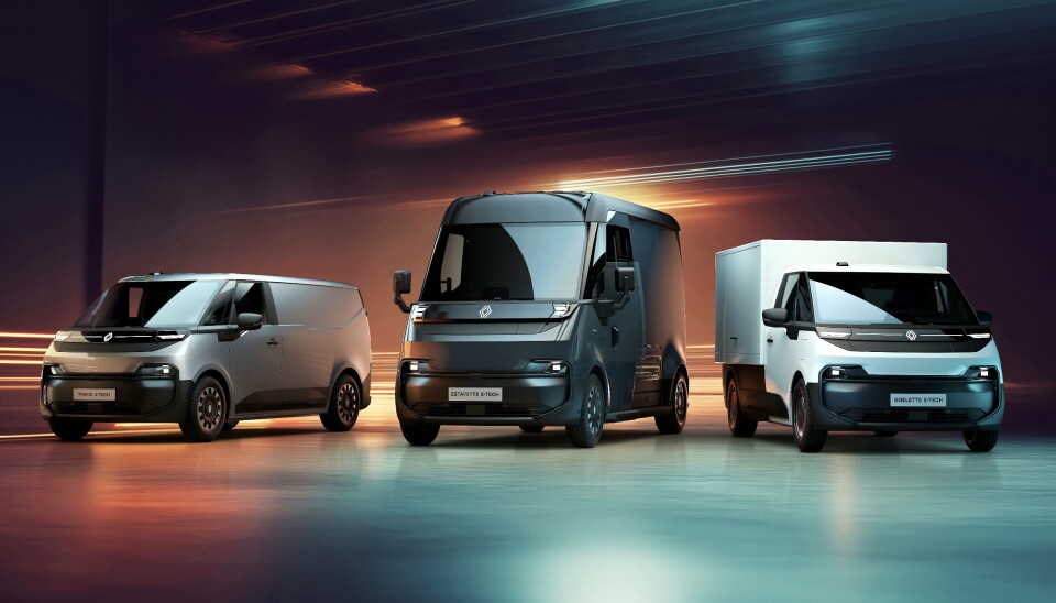 KOMMER I 2026: Trafic E-TEch electric, Estafette E-Tech electric og Goelette E-TEch electric.