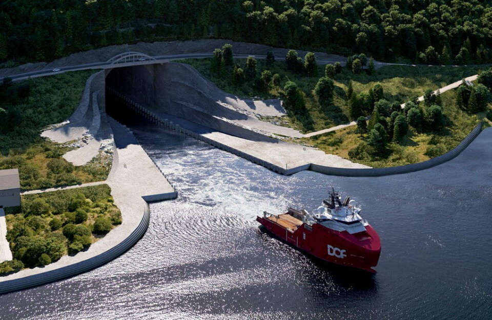 SKAL BYGGES: Skipstunnelen ved Stad skal forhåpentlig bygges med oppstart i 2026.