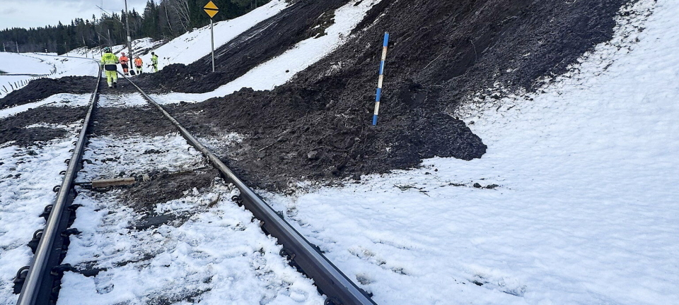 Sprengningsarbeid utløste jordskredet