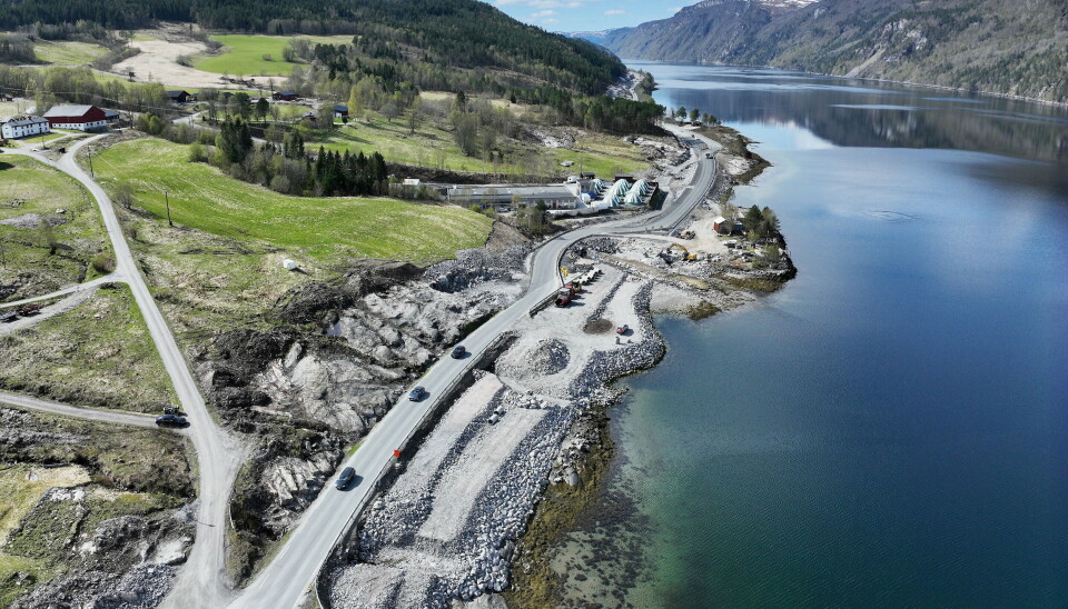 E39 STORMYRA – STAURSET: Ny E39 under bygging ved Haukvika.