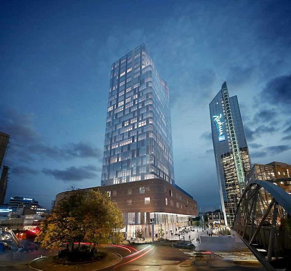 SIGNALBYGG: Nytt signalbygg er på gang i Oslo sentrum.