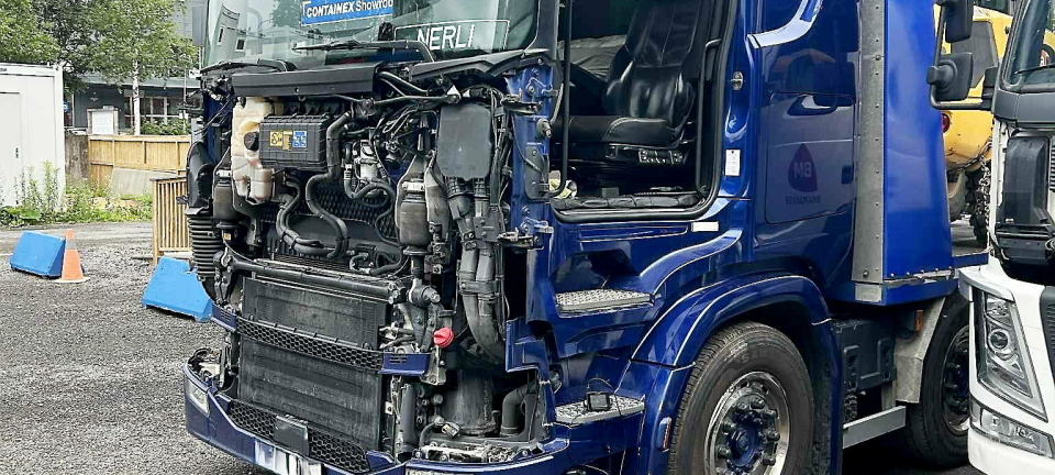 TYVERIRAID: Ribbet syv lastebiler