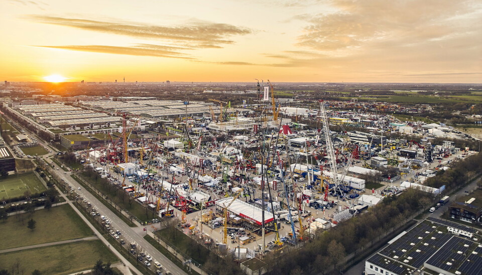 VERDENS STØRSTE: Illustrasjonsbilde fra verdens største maskinutstilling, Bauma i München.