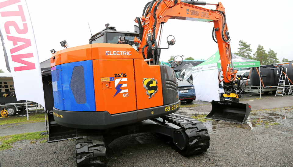 EN AV SEKS: Sørby Utleie har bestilt seks ZE85 Electric. Den nye generasjonen har fått større batteripakke enn tidligere.
