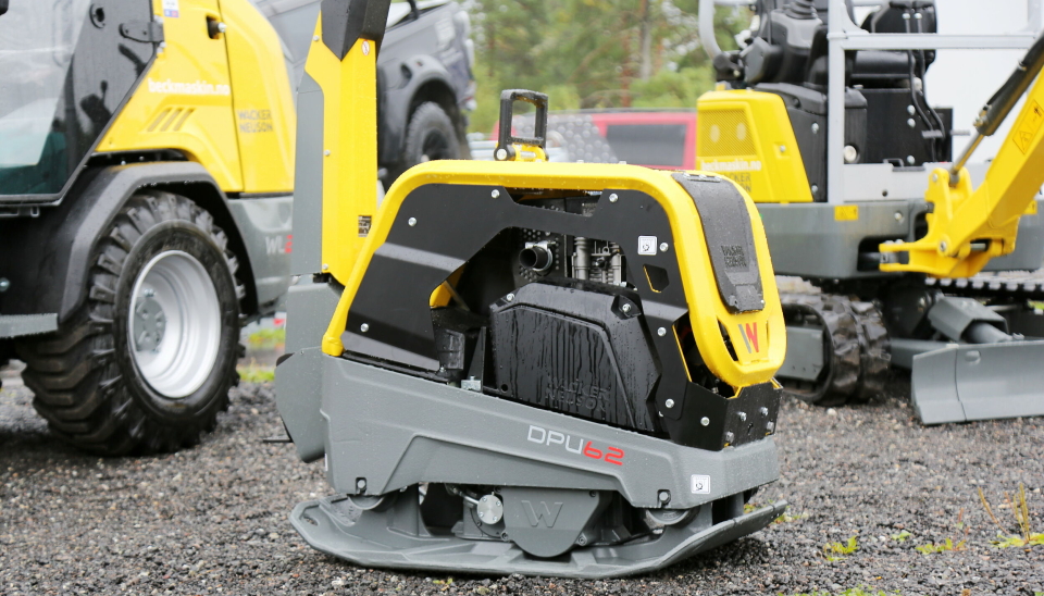 WACKER NEUSON: DPU62 ble vist frem for første gang på Beck Maskin sitt stand.