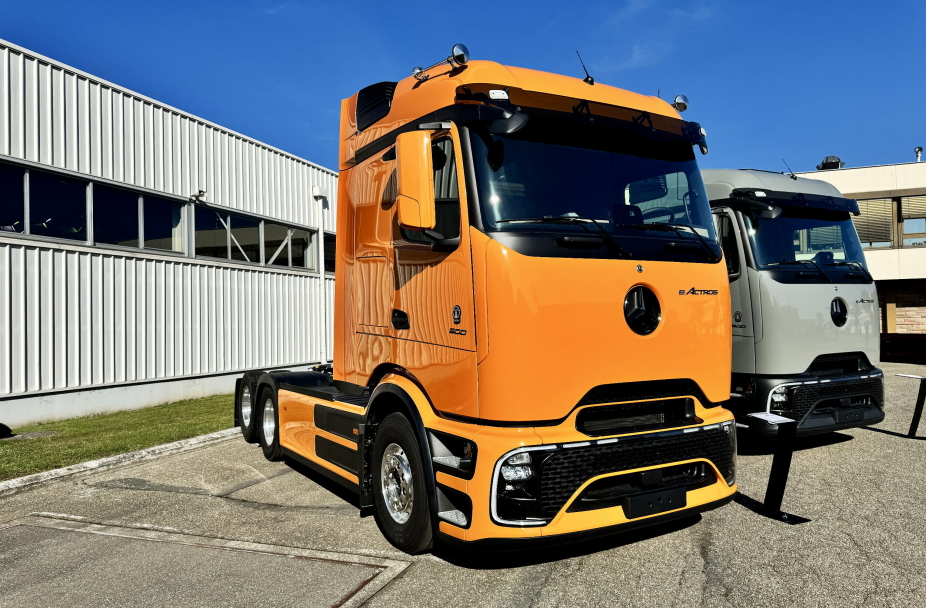 eActros trekkvogn med tre aksler