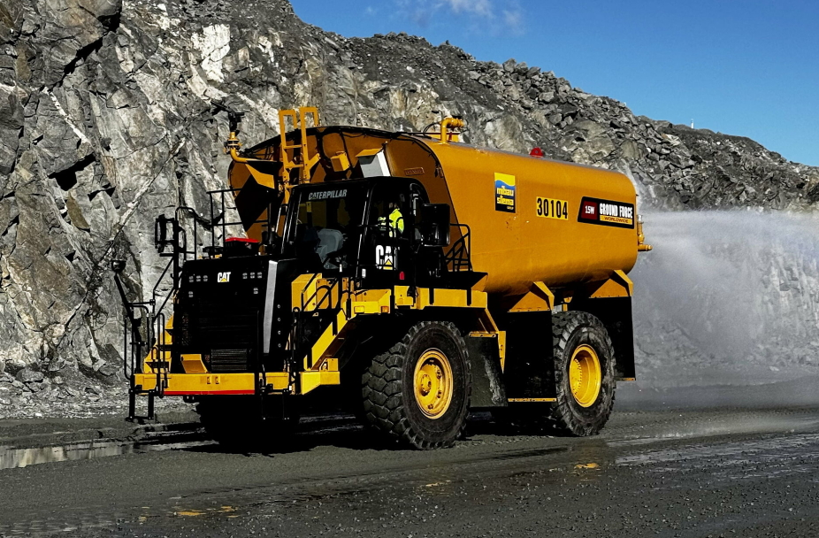 Norges første Water Truck med 57.000 liter i lasten