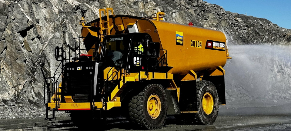 Norges første Water Truck med 57.000 liter i lasten