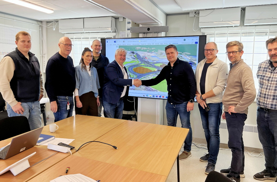 Signerte kontrakt for ombygging av E39 Veibustkrysset