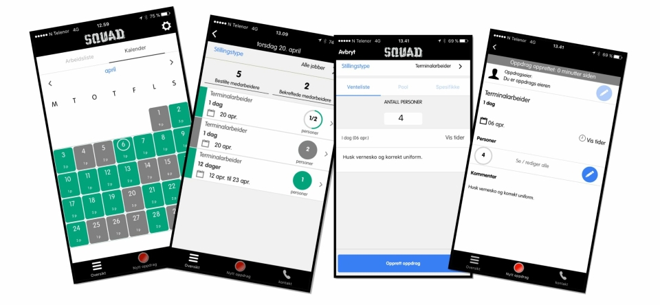 FORT GJORT: Med SQUAD-appen kan vikarinnkalling gjøres med noen få trykk på telefonen.