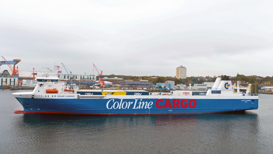 INTERMODAL: Color Carrier begynte å gå i rute mellom Oslo og Kiel i januar. I oktober lanserte Color Line et korresponderende togtilbud fra Verona i Italia. INTERMODAL: Color Carrier begynte å gå i rute mellom Oslo og Kiel i januar. I oktober lanserte Color Line et korresponderende togtilbud fra Verona i Italia.
