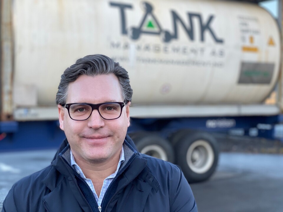 SKAFFET TINE: André Nordbø, daglig leder i Tank Management, rådet Tine til å frakte sine eplejuicer med Color Lines intermodale rute fra Verona til Oslo. SKAFFET TINE: André Nordbø, daglig leder i Tank Management, rådet Tine til å frakte sine eplejuicer med Color Lines intermodale rute fra Verona til Oslo.