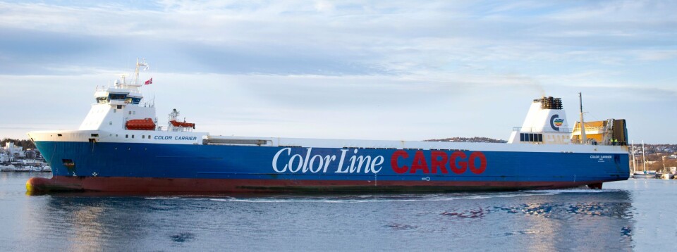 CARRIER: Color Carrier går mellom Oslo og Kiel og kan ta alle typer last, også kjemikalier og farlig last. CARRIER: Color Carrier går mellom Oslo og Kiel og kan ta alle typer last, også kjemikalier og farlig last.