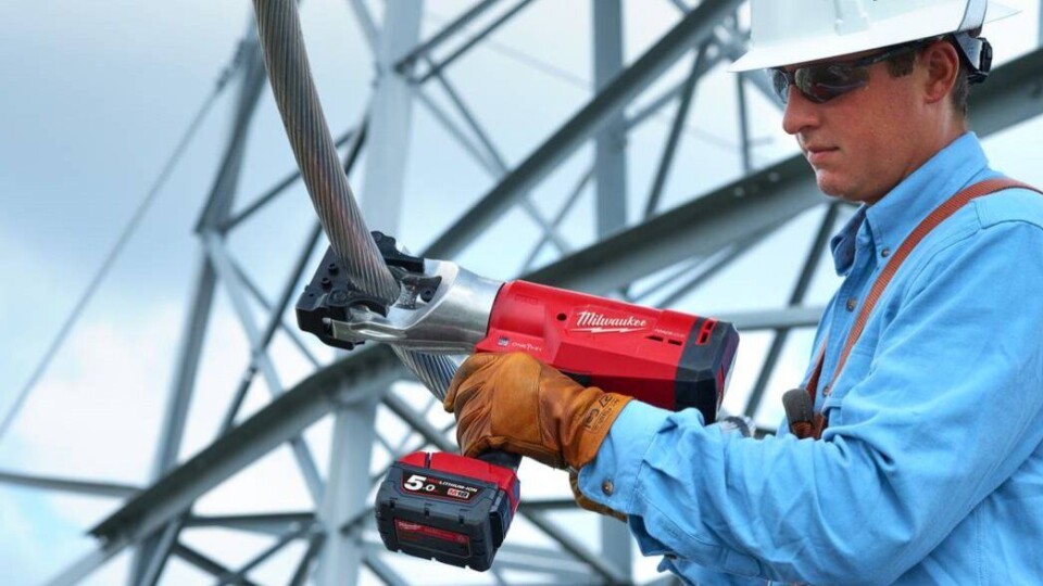 KABELKUTTERE: Milwaukee lanserer nye elektriske kabelkuttene for over- og underjordsdrift.