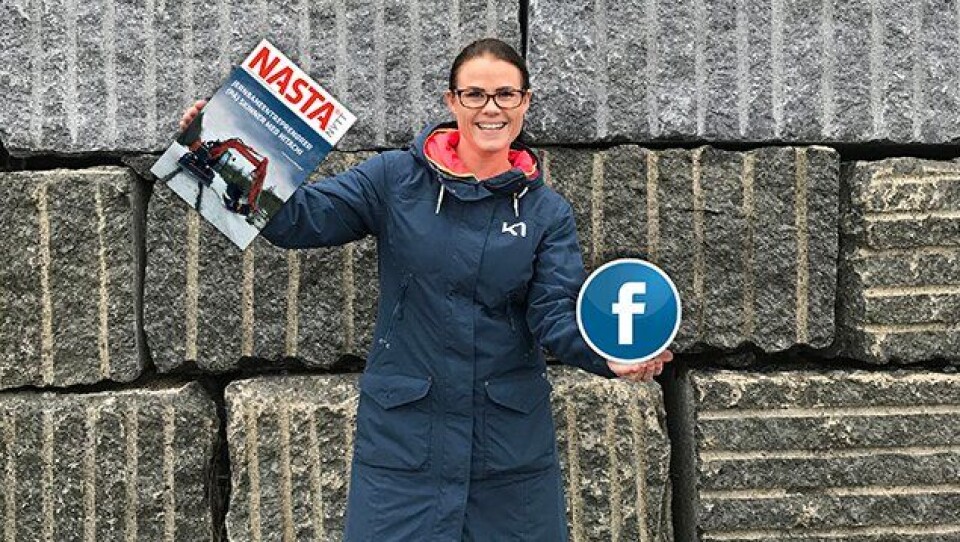Nyansatt markedskoordinator i Nasta AS, Christina Skårhaug Andersen, skal være med på å gi selskapet økt synlighet på Facebook, Instagram og Linkedin. Foto: Nasta