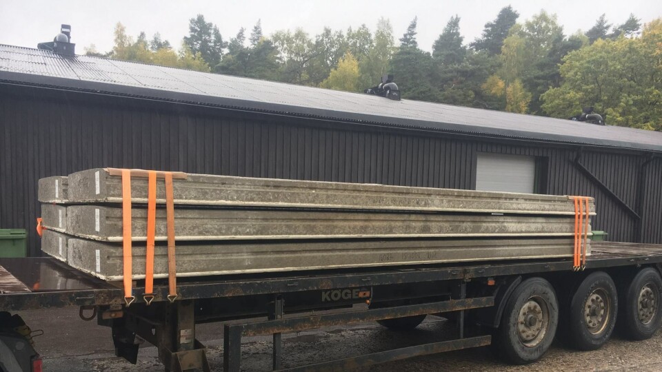 25 tonn betong med mangelfull sikring