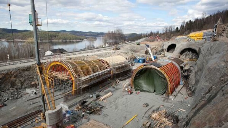 Arkivbilde fra Fellesprosjektet E6 Dovrebanen.