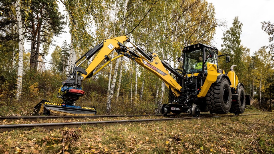 Huddig med drift på jernbanehjulene