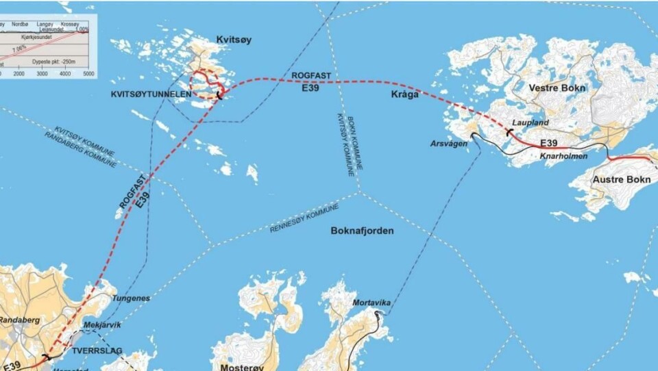 Rogfast får anleggsstart om under ett år, dersom regjeringen får det som den vil. Rogfast får anleggsstart om under ett år, dersom regjeringen får det som den vil.