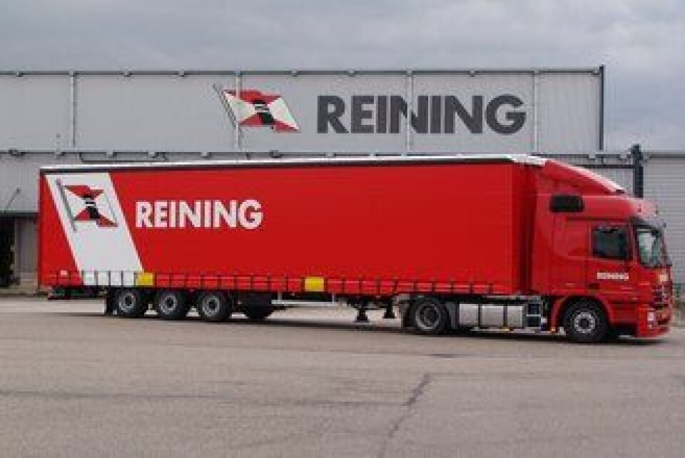 Reining Transport har ca. 300 vogntog.