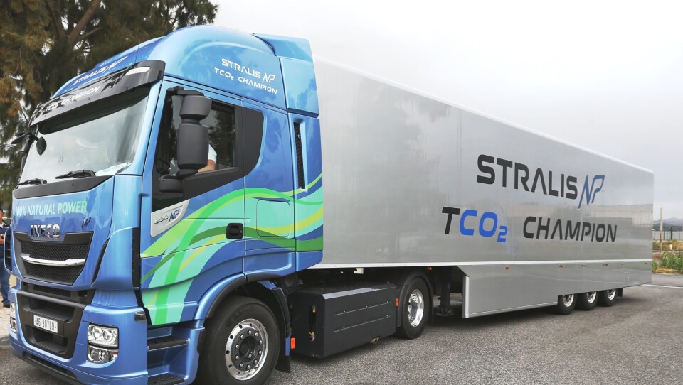 Iveco Stralis NP AS440S40T/P, utstyrt med en Iveco Cursor 9 LNG/CNG naturgass-motor.