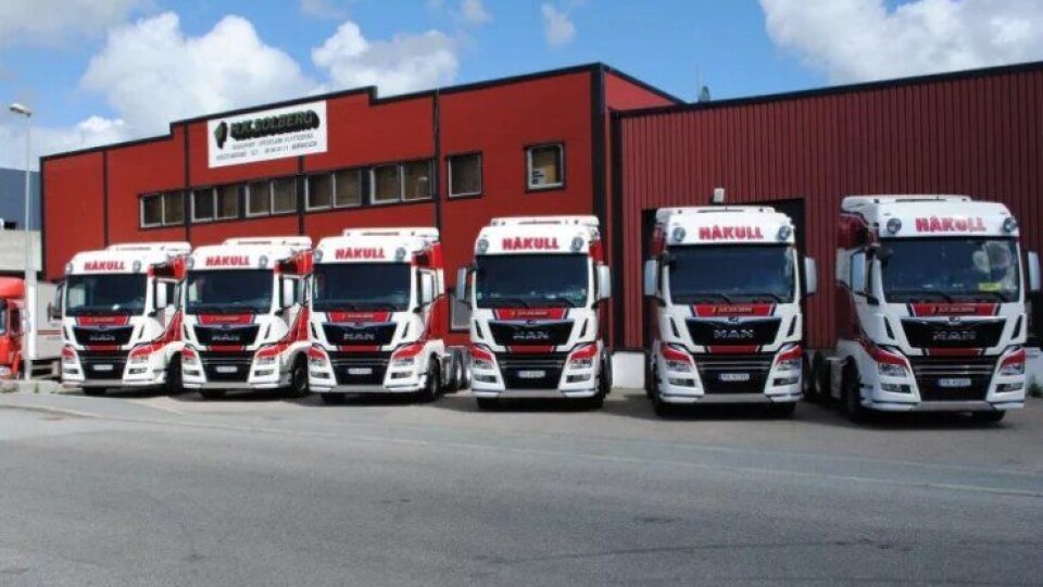 H.K. Solberg Transports seks nye MAN TGX 26.580 går i internasjonal transport for Håkull.