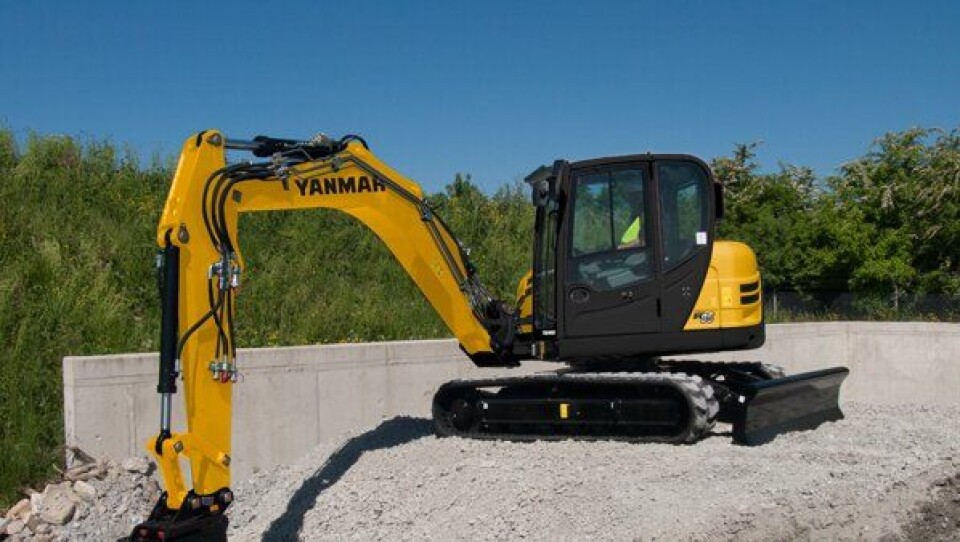 Ny Yanmar-modell: Beltegraveren SV85.