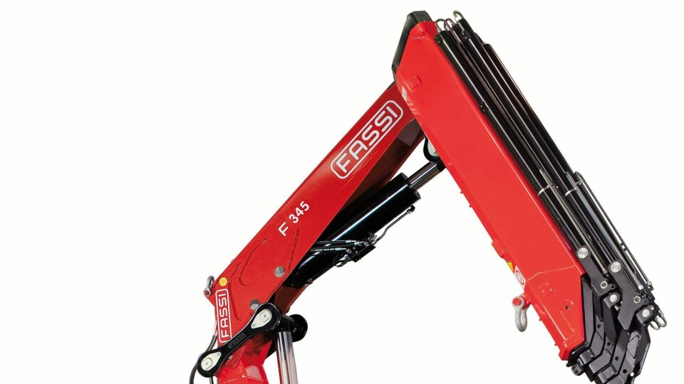 NYKRANEN: Fassi-modellen F345A med justerbare støtteben.