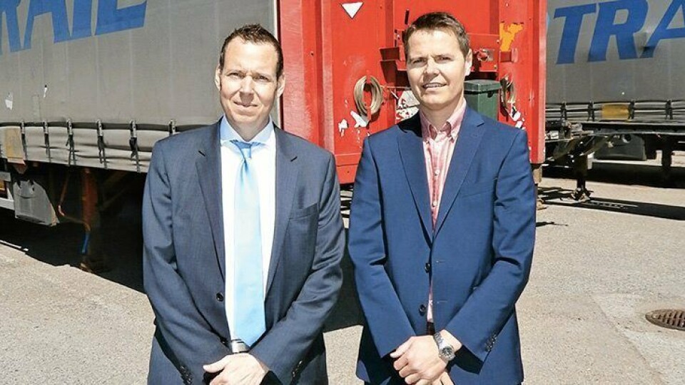 Nortrail-ledelsen har tatt grep i Verkseier Furulundsvei 49 på Alnabru. Daglig leder Thomas Klemp (t.v.) og Nortrails driftssjef Christian Whist.