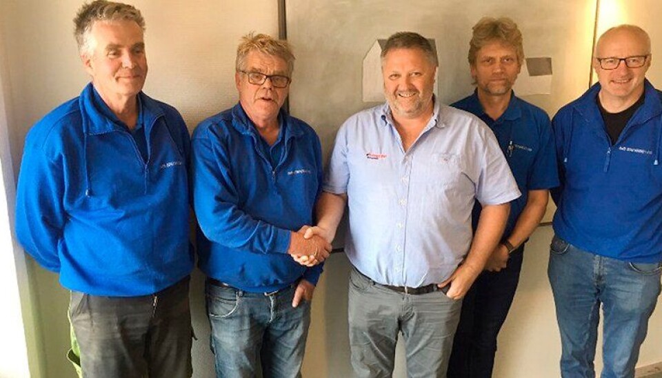 Fra venstre: Sigurd Jr Stenersen, Bjørn Stenersen, Trond Musdalslien, Kristian Hattestad og Anders Kvisberg.