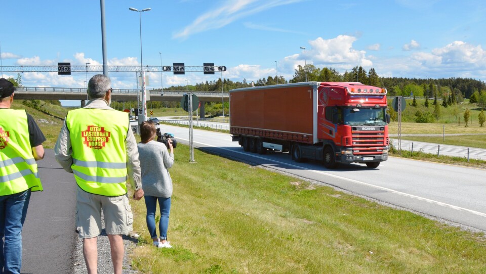 Teller utenlandske lastebiler