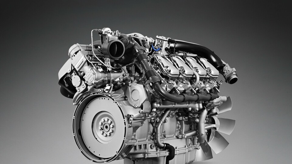 Scanias nye V8 som yter 520, 580 eller 650 med forskjellig oppsett.