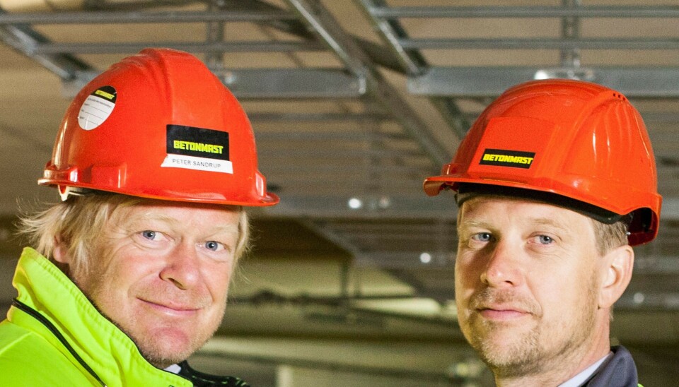 Peter Sandrup (t.v.) og Jørgen Evensen fra BetonmastHæhre representerer Norge på World Entrepreneur Of The Year 7.-11. juni 2017.