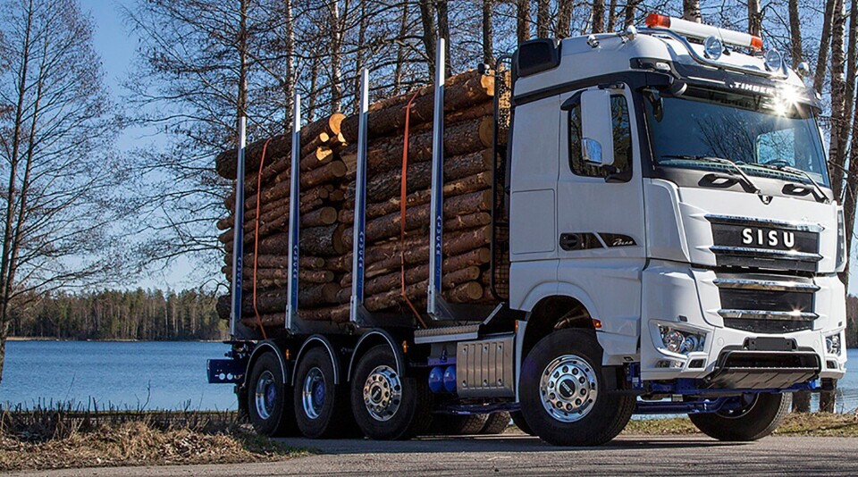 Sisu tester ny hybrid drivlinje, spesielt utviklet for å trekke tunge lass. Det skal gi 1140 hk og 5000 Nm. NB: Dette er et illustrasjonsbilde - se bilde av testbilen i teksten.