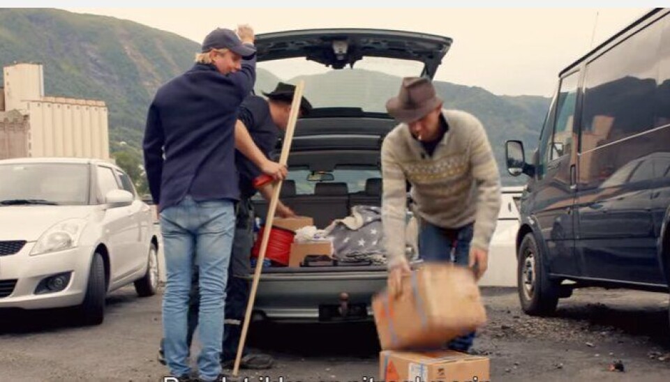 - Er det kruttet som renner ut eller?