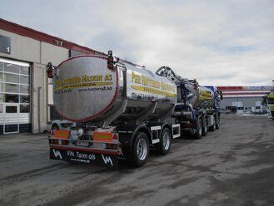 Vogntoget tar seg flott ut bakfra også. Også hengerrammen er i rustfritt stål.