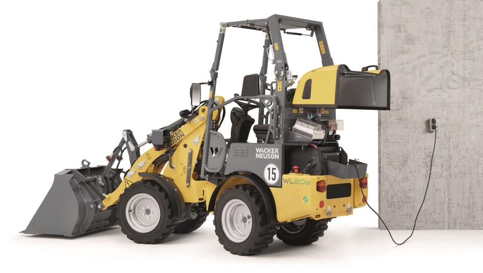Wacker Neuson med ny versjon av den elektriske minihjullasteren WL20e.