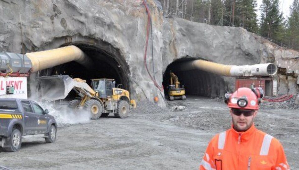 Teknisk byggeleder tunnel, Gunstein Mork, i Statens vegvesen ved sørenden av Svartåstunnelen.