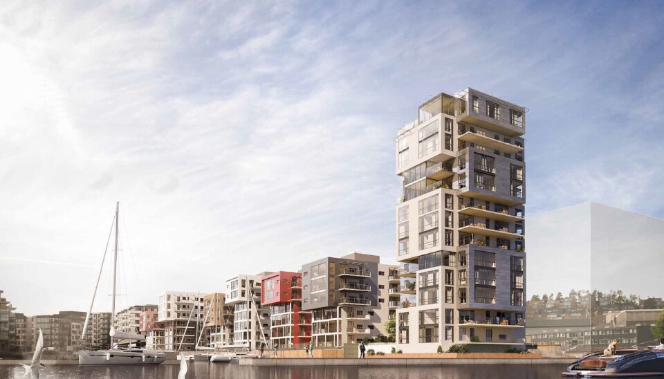 Signaturen og Sjøfront II i Tønsberg. Illustasjon: Spir Arkitekter