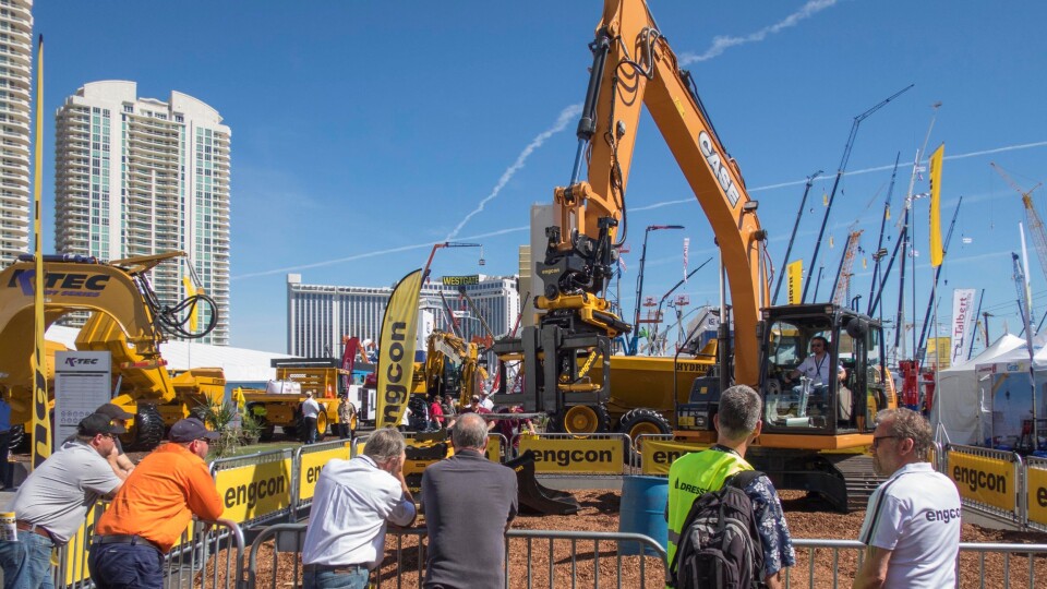 Bilde fra Engcons stand i Las Vegas 7. til 11. mars.