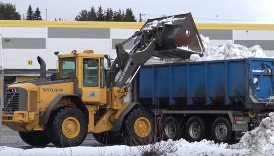 Snørydding hos DHL