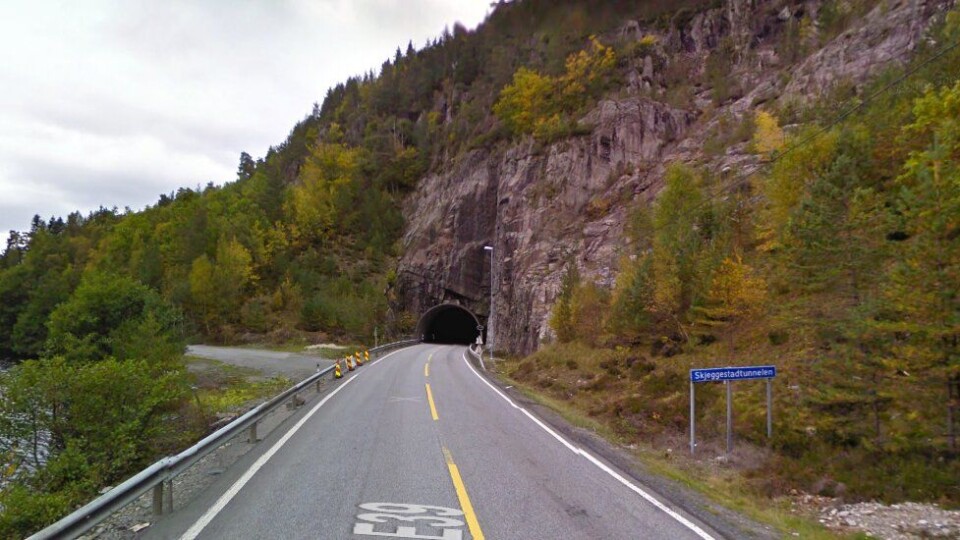 E39 Skjeggestadtunnelen.