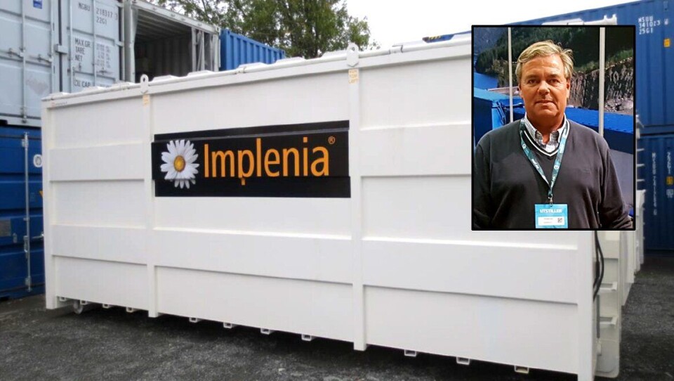 Daglig leder i Containertech, Trond-Aage Krosby (innfelt), melder om fornøyde brukere på Implenias anlegg på E134 i Kongsberg.