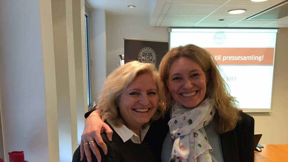 Tone Lindberg (t.h.) tar over etter Anita Helene Hall som adm. direktør i MGF. Tone Lindberg (t.h.) tar over etter Anita Helene Hall som adm. direktør i MGF.
