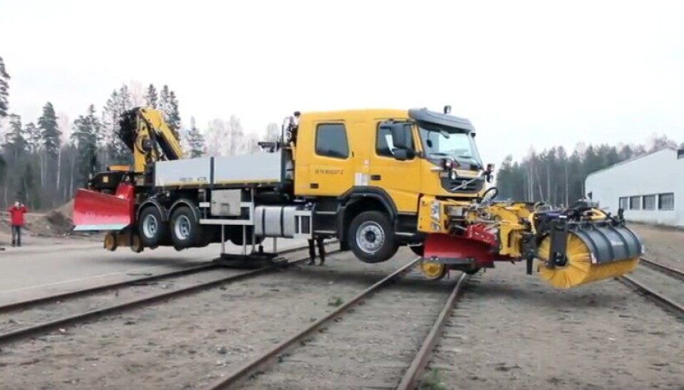 Han snur brøytebilen «på en femøring»