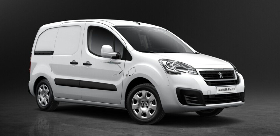 Elektrisk Peugeot Partner.