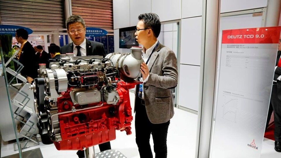 Deutz hadde verdenspremiere på TCD 9.0-motoren på Bauma China nylig.