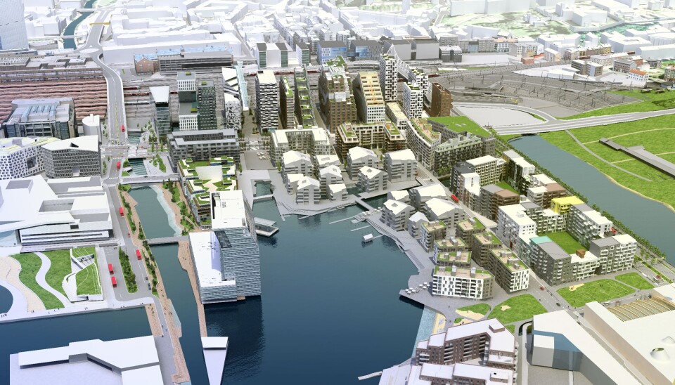 Bispevika i Oslo; slik det kan bli.